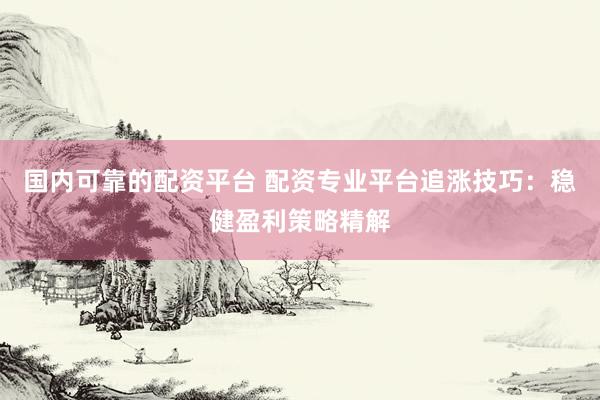 国内可靠的配资平台 配资专业平台追涨技巧：稳健盈利策略精解