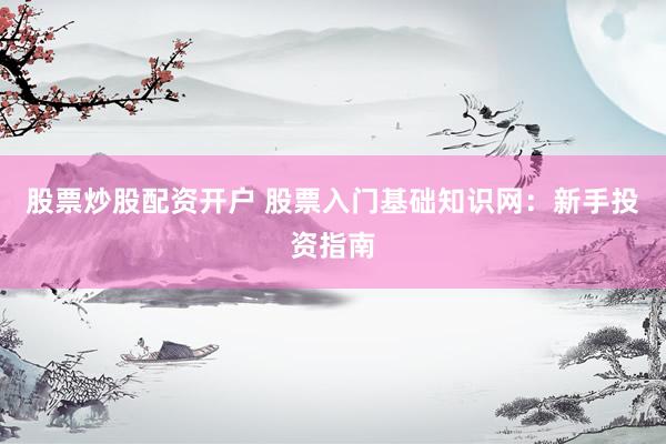 股票炒股配资开户 股票入门基础知识网：新手投资指南