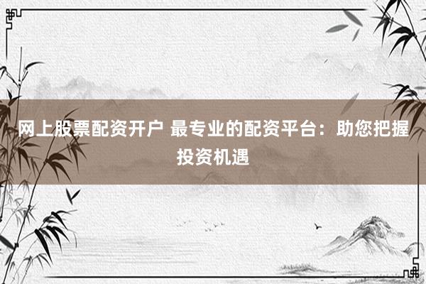 网上股票配资开户 最专业的配资平台：助您把握投资机遇