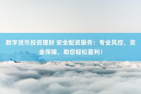 数字货币投资理财 安全配资服务：专业风控，资金保障，助您轻松盈利！
